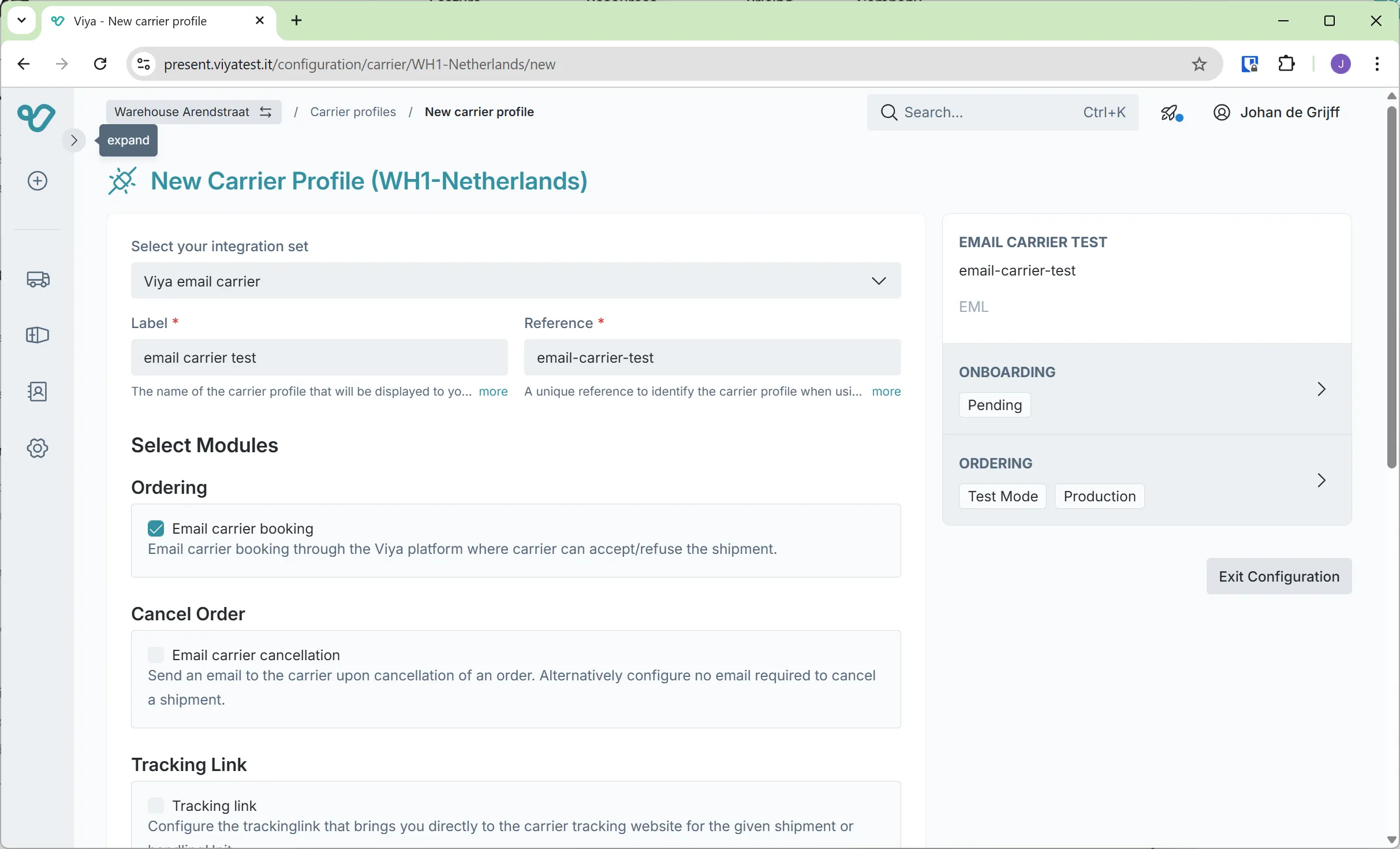 Create email configuration